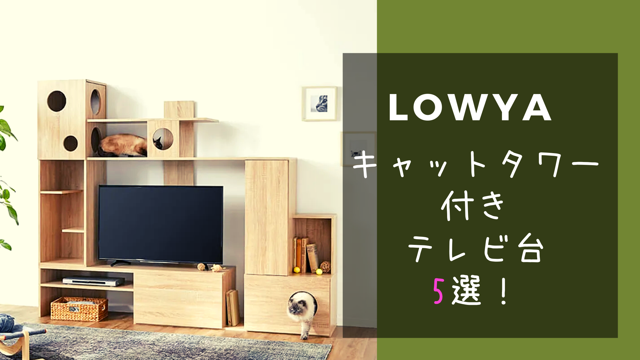 LOWYA猫用テレビ台